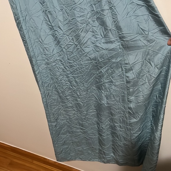 INC International Concepts 100% silk maxi dress - light blue - size 8 - Picture 7 of 8